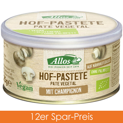 Allos Hof Pastete Champignon 12x125g