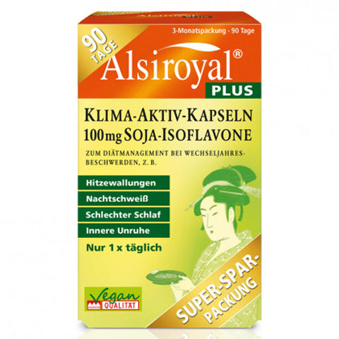 Alsiroyal PLUS Klima-Aktiv-Kapseln 100 mg Soja-Isoflavone 90 St