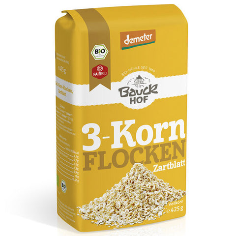 Bauckhof 3-Korn-Flocken Zartblatt 425 g