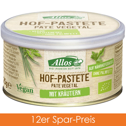 Allos Hof Pastete Kräuter 12x125g