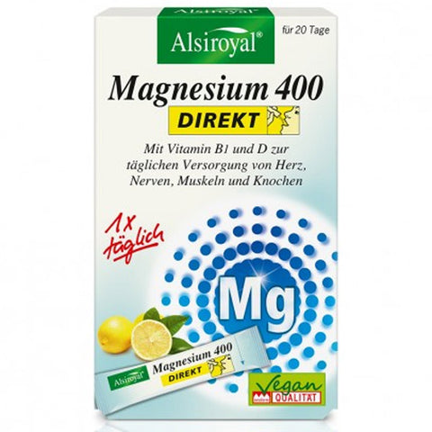 Alsiroyal Magnesium 400 DIREKT Zitrone 20 St