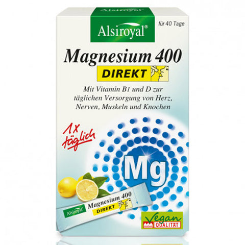 Alsiroyal Magnesium 400 DIREKT Zitrone 40 St