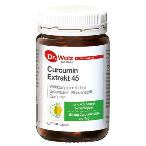 Dr. Wolz Curcumin Extrakt 45 90 Kps.