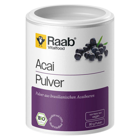 Raab Vitalfood Bio Acai Pulver – Produktabbildung