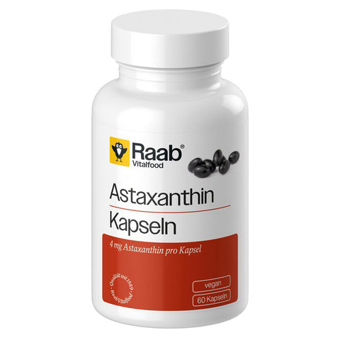 Raab Vitalfood Astaxanthin Kapseln – Produktabbildung