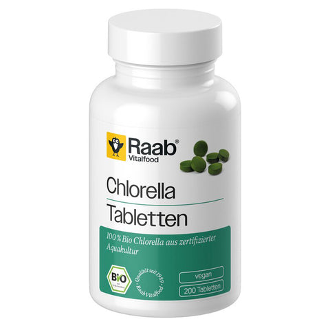 Raab Vitalfood Bio Chlorella Tabletten – Produktabbildung