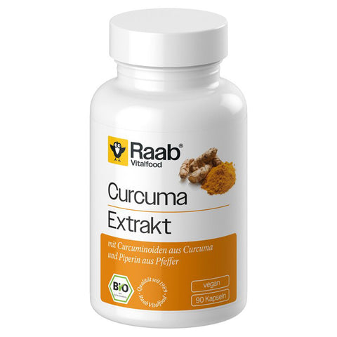 Raab Vitalfood Bio Curcuma Extrakt Kapseln – Produktabbildung