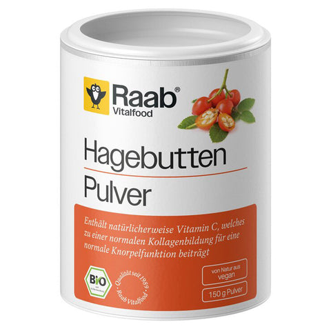 Raab Vitalfood Bio Hagebutten Pulver 150 g – Produktabbildung