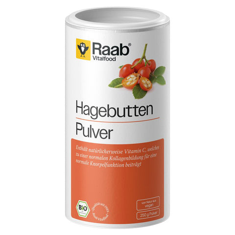 Raab Vitalfood Bio Hagebutten Pulver 250 g – Produktabbildung