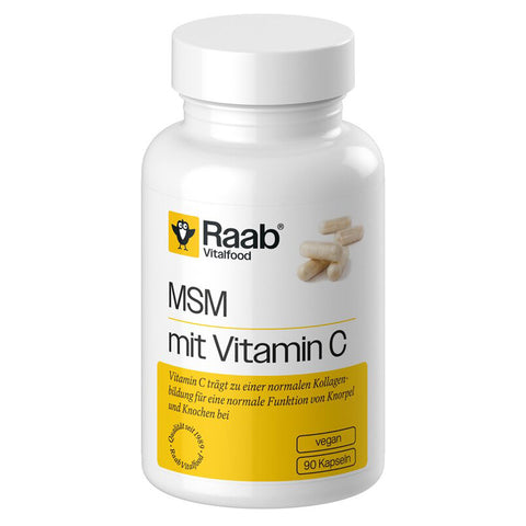 Raab Vitalfood MSM mit Vitamin C Kapseln – Produktabbildung