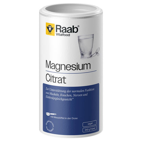 Raab Vitalfood Magnesiumcitrat Pulver 340 g – Produktabbildung