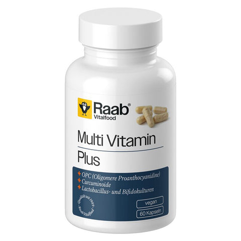 Raab Vitalfood Multivitamin Plus Kapseln – Produktabbildung