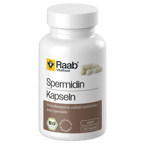 Raab Vitalfood Bio Spermidin Weizenkeim Kapseln – Produktabbildung
