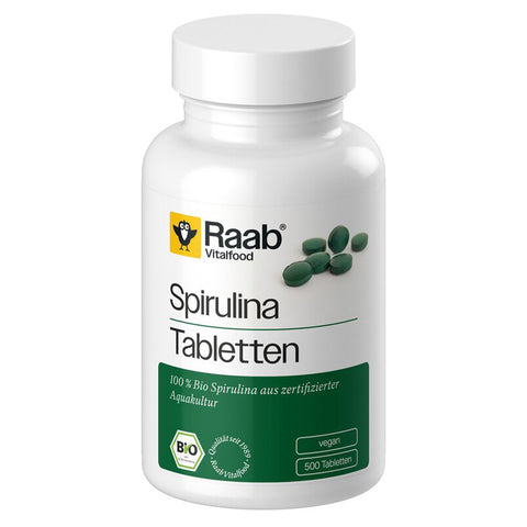 Raab Vitalfood Bio Spirulina Tabletten – Produktabbildung