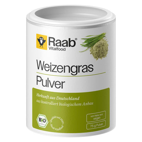 Raab Vitalfood Bio Weizengras Pulver – Produktabbildung