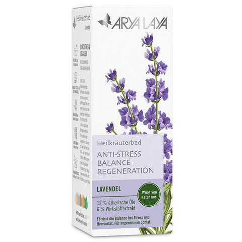 Produktverpackungsbild des Arya Laya Heilkräuterbad Lavendel 