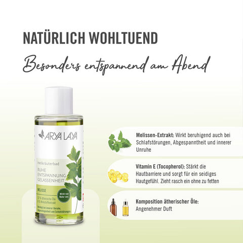 USP des Arya Laya Heilkräuterbad Melisse 