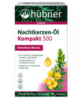 Produktverpackungsbild der hübner Nachtkerzen-Öl Kompakt 500 Kapseln